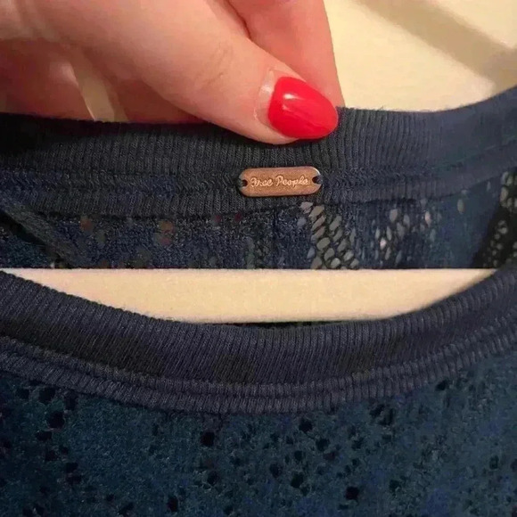 Free People Not Cold in This Floral Brushed Lace Knit Pullover Sweater - Picture 7 of 12